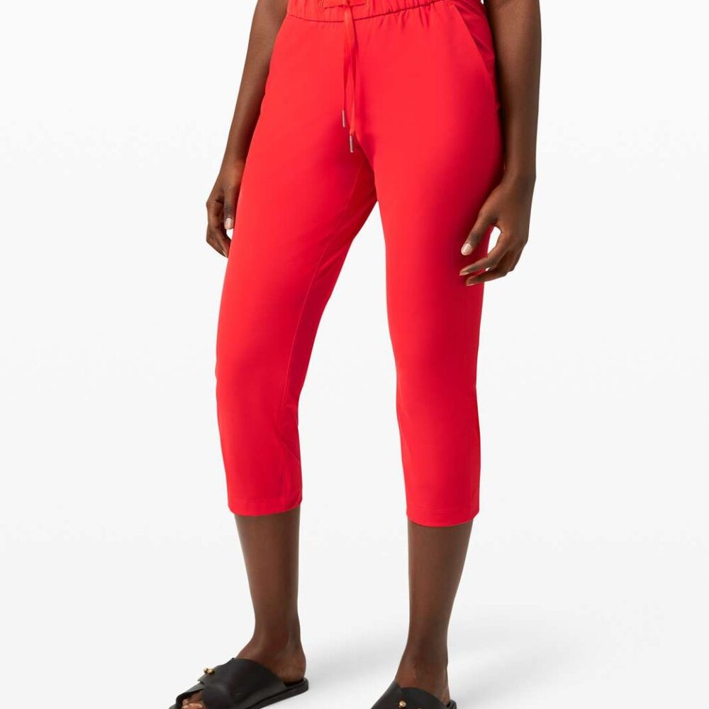 lululemon athletica Red Cropped Pants